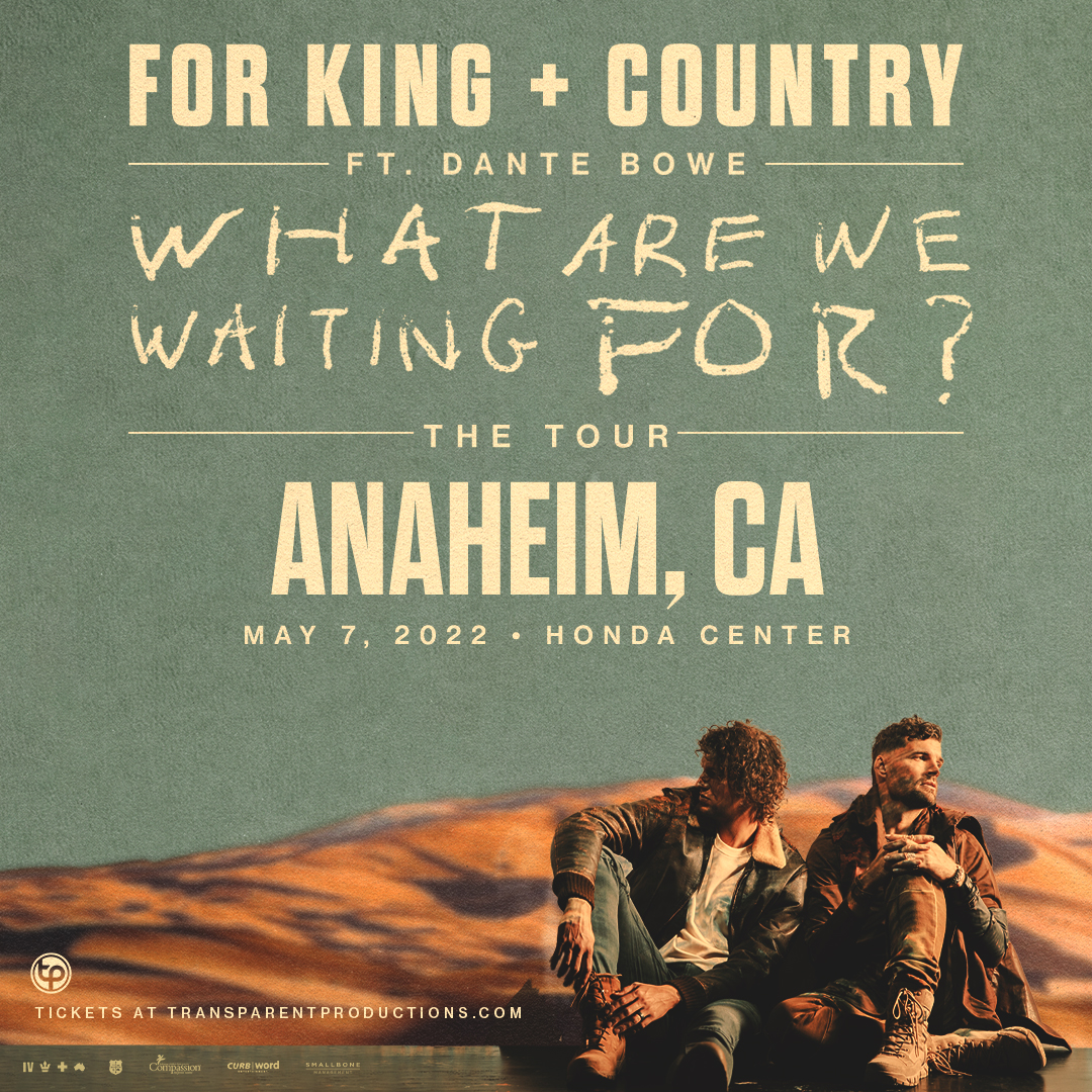 for KING & COUNTRY's 'What Are We Waiting For?' Tour - Orange 