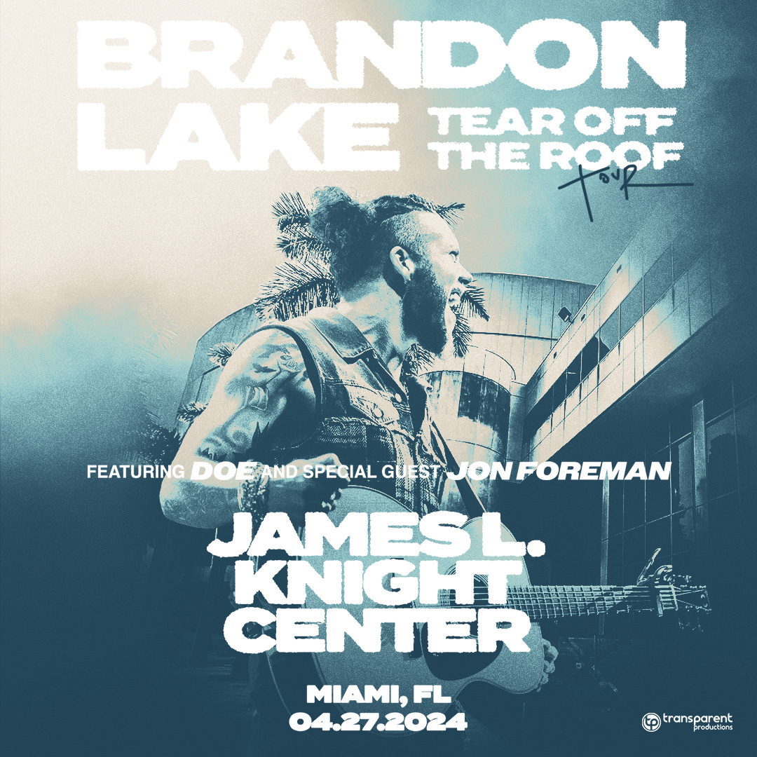Brandon Lake Tear Off The Roof Tour Miami, FL April 27, 2024